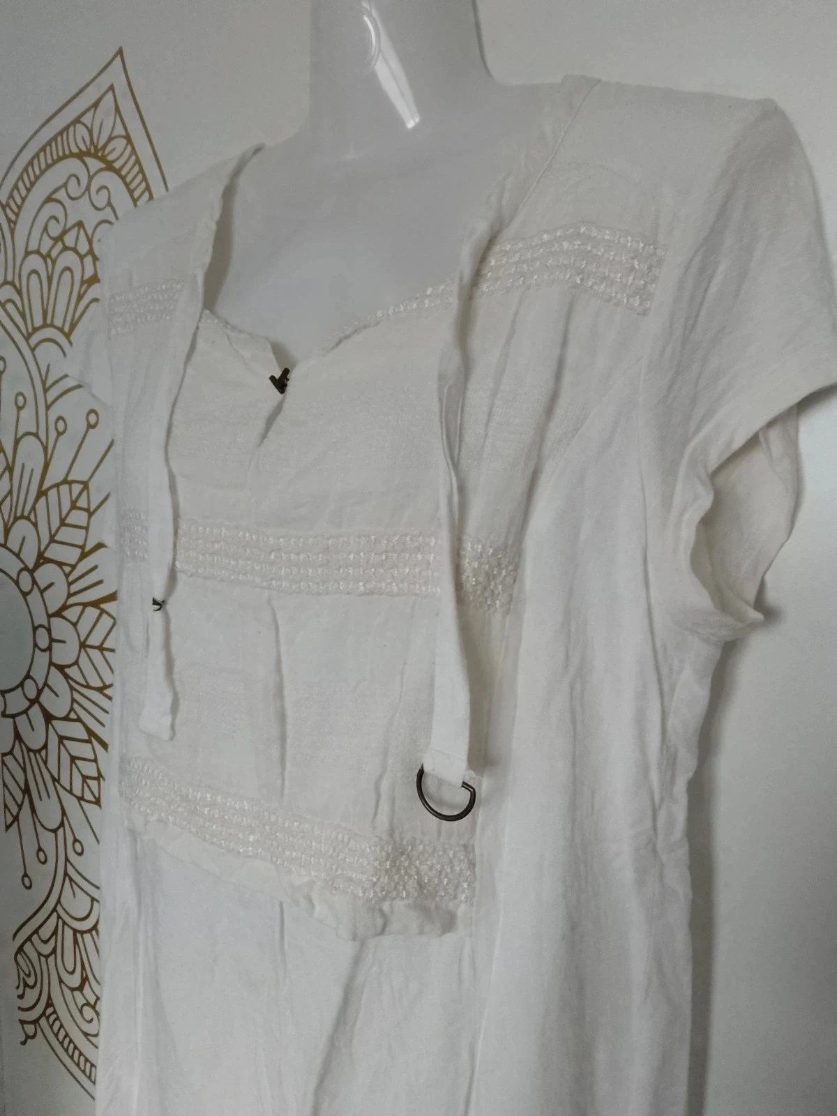 Bonita Túnica bohemia blanca talla 40 – photo 2